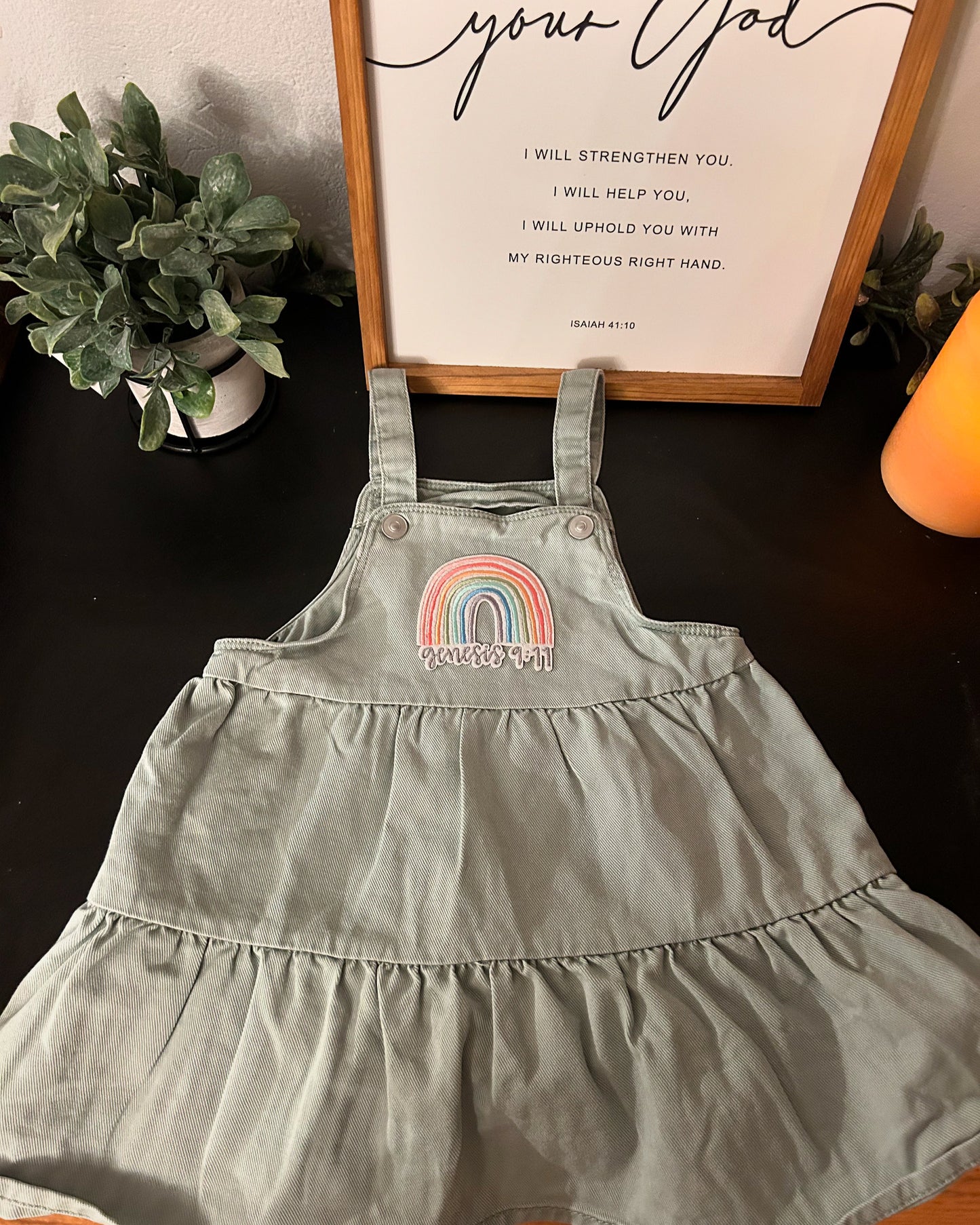 UPCYCLED GENESIS 9:11 DRESS